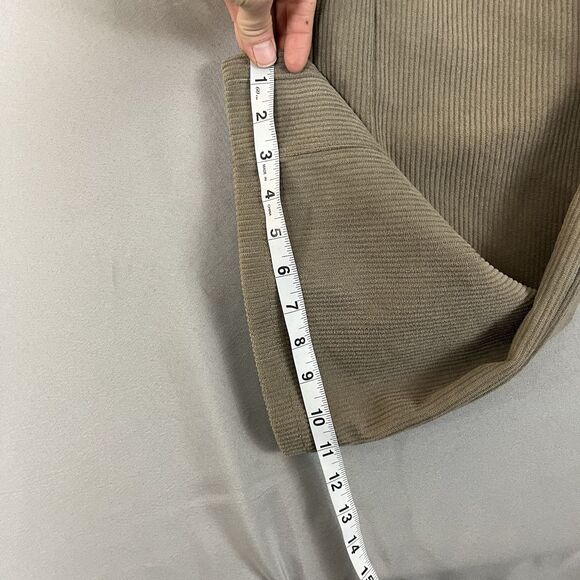 Halara Womens Pants Beige Small Petite Corduroy Wide Leg Baggy Casual Lounge NWT - Picture 3 of 7